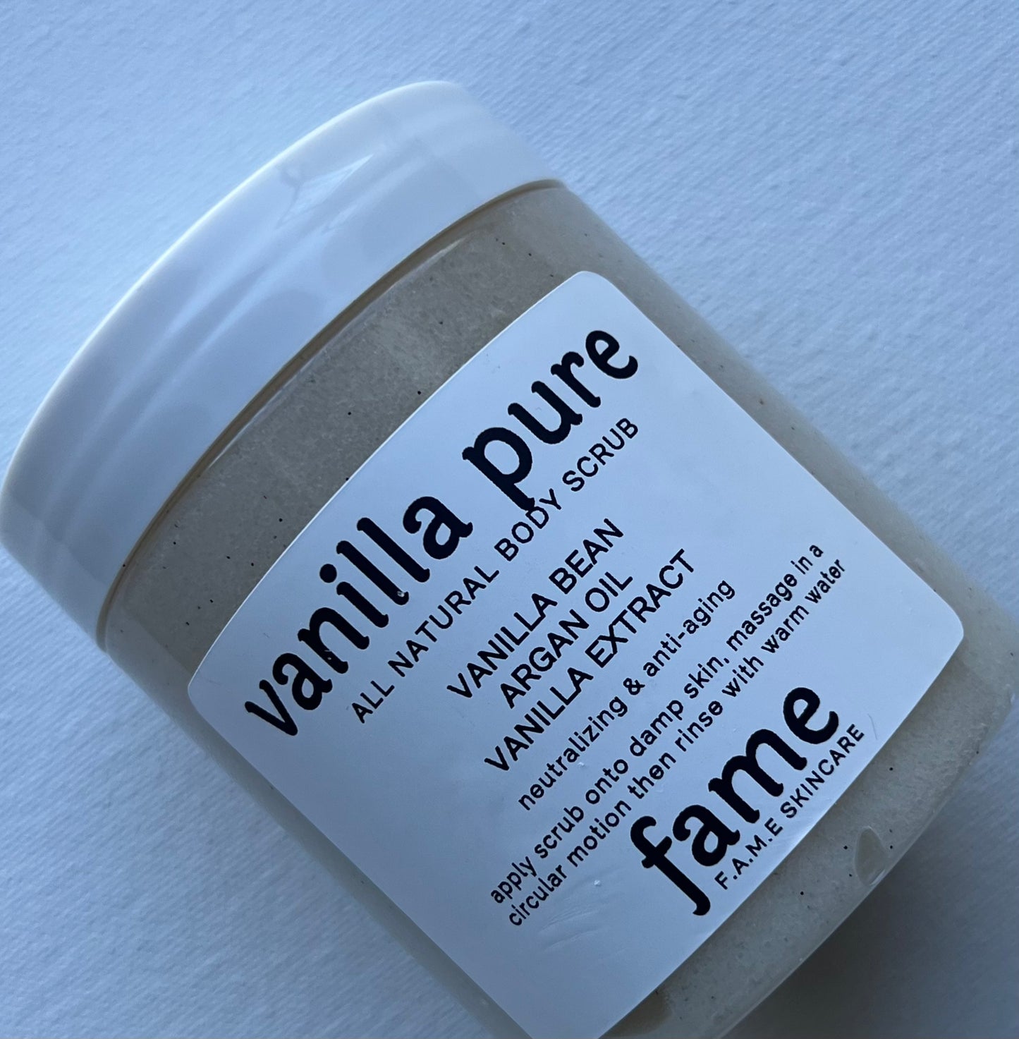 vanilla pure all natural body scrub