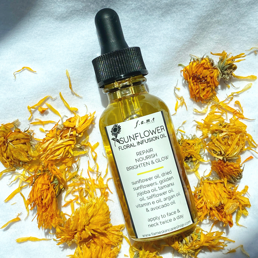 sunflower floral infusion oil